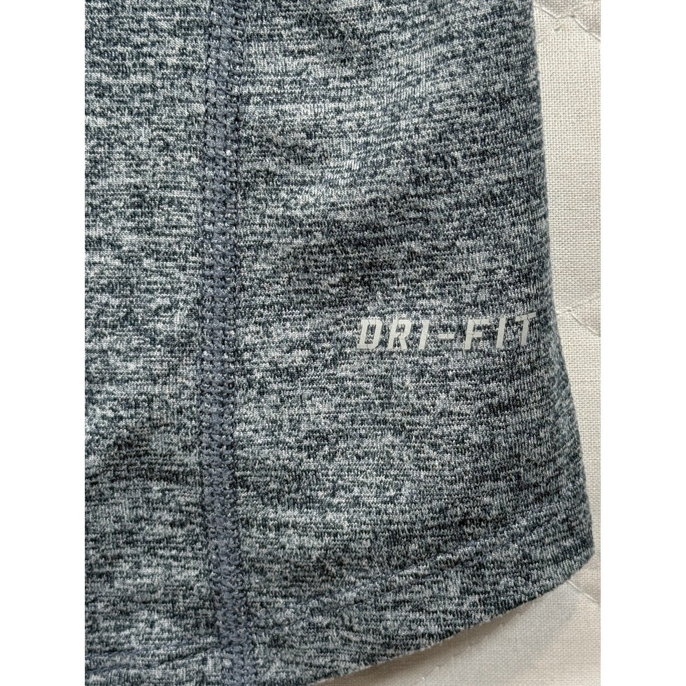 NIKE DRI-FIT RUNNING Size L Womens Blue Front Pocket Fitted Athletic Hoodie - Picture 4 of 8